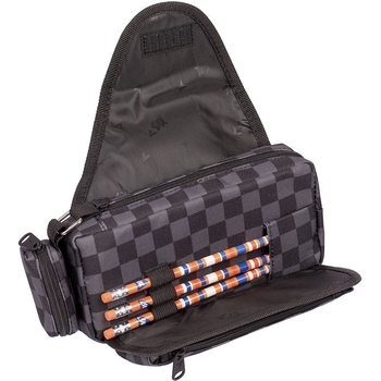 Пенал мягкий Yes PH-3-2 Football, 10х20х6 см, серый (533047) - Pampik - 2