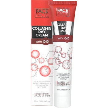 Дневной крем для лица Face Facts Collagen Day Cream With Q10 с коллагеном и коэнзимом Q10 50 мл - Pampik
