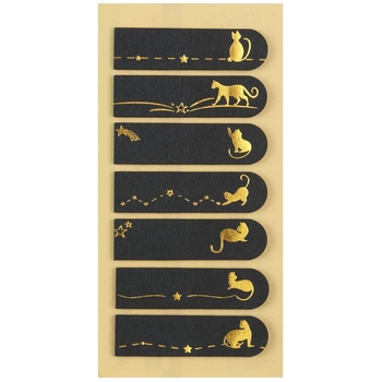 Паперові закладки ZiBi Kids Line Black із клейким шаром 45x12 мм 150 шт. (ZB.15100) - Pampik