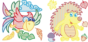 Водяна розмальовка Кристал Бук В лісі, з кольоровим контуром, 12 сторінок (F00023303) - Pampik - 3