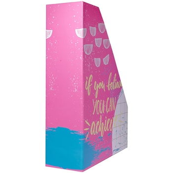 Лоток для документов Yes Hotch Potch, вертикальный, 32х25х8 см, розовый (707313) - Pampik - 3