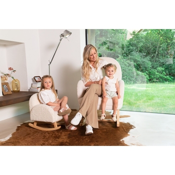Крісло-гойдалка Childhome Teddy white, білий (RCKTOW) - Pampik - 11