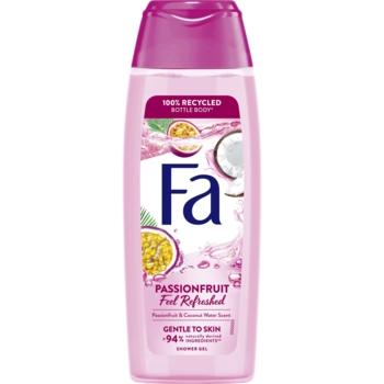 Гель для душу Fa Passion Fruit Feel Refreshed Маракуя та Кокосова водичка, 250 мл - Pampik