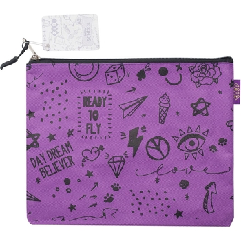 Папка шкільна ZiBi Школа А5 фіолетова (ZB.705530-07) - Pampik