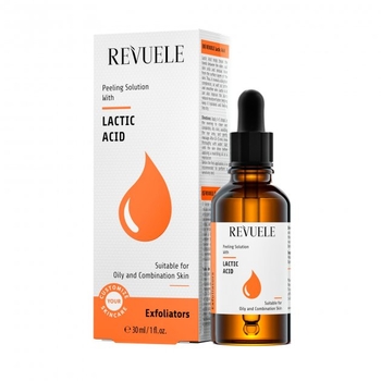 Сироватка для обличчя Revuele Peeling Solution Lactic Acid з молочною кислотою, 30 мл - Pampik