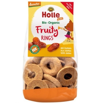 Печиво Holle Fruity Rings спельтове з фініками, органічні, 125 г (46238) - Pampik