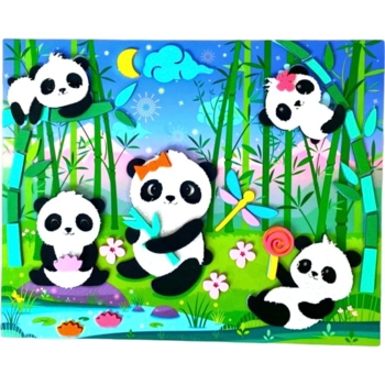 Набір для творчості Аплі Краплі М'яка аплікація Пандочки (МА-11) - Pampik