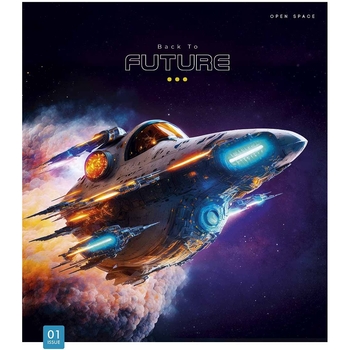 Тетрадь общая Школярик Open space, в клеточку, 96 листов, УФ-лак, 5 шт. (096-3259K) - Pampik