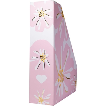 Лоток для документов Yes Allegro, вертикальный, фольга, 32х25х8 см, розовый (707310) - Pampik - 3