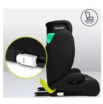 Автокрісло Lionelo Hugo I-Size Black Carbon, 15-36 кг, чорне (LO-HUGO I-SIZE BLACK CARBON) - Pampik - 7