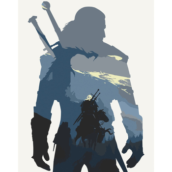 Картина за номерами ArtCraft Відьмак 40x50 см (16054-AC) - Pampik