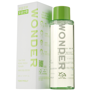 Тонер для лица Tony Moly Wonder Tee Tree Pore Fresh Toner Чайное дерево, 200 мл - Pampik