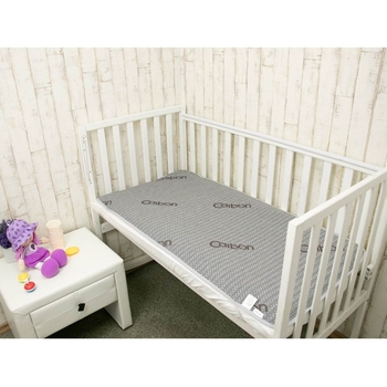 Наматрацник дитячий Руно Carbon водонепроникний 60х120 см сірий (927Carbon) - Pampik