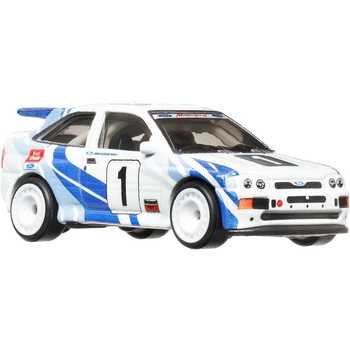 Колекційна модель машинки Hot Wheels Преміальні автівки '93 Ford Escort RS Cosworth біла (GJT68/HKF17) - Pampik - 4