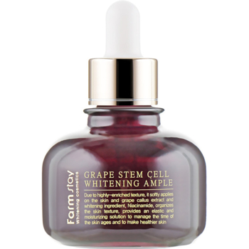 Ампульная сыворотка FarmStay Grape Stem Cell Whitening Ampule, с фитоствольными клетками винограда, 30 мл - Pampik