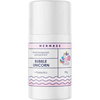 Парфумований дезодорант з пробіотиком Mermade Bubble Unicorn, 50 г - Pampik