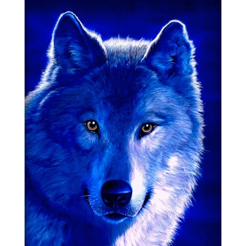 Алмазная мозаика Santi Полярный волк, 40х50 см (954338) - Pampik
