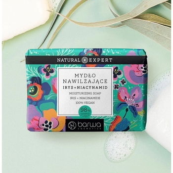 Мыло Barwa Natural Exper Ирис и ниацинамид, увлажняющее, 100 г - Pampik - 2