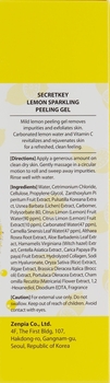 Пілінг-скатка для обличчя Secret Key Lemon Sparkling Peeling Gel лимонна 120 мл - Pampik - 3