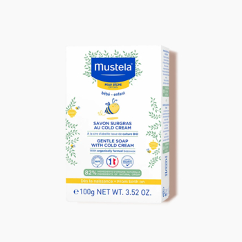 Ніжне мило з кольд-кремом Mustela Gentle Soap with Cold Cream, 100 гр - Pampik