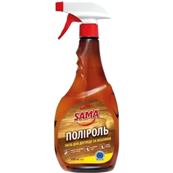 Поліроль Sama для чищення та догляду за меблями 500 мл - Pampik