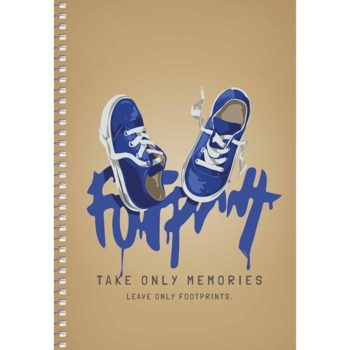 Тетрадь для записей Student Кроссовки, А5, в клеточку, спираль, 96 листов (A5-SC-096-6102K) - Pampik