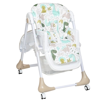 Стільчик для годування Bambi M 3233 Dino Beige, бежевий (23666) - Pampik - 3