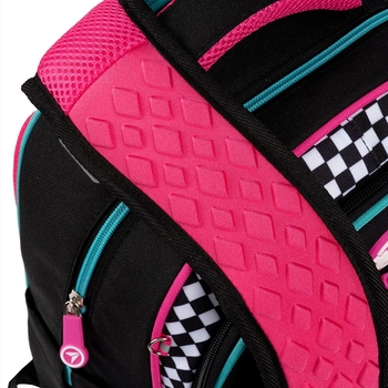 Рюкзак шкільний Yes S-91 Lovely Smile, черный с малиновым (559390) - Pampik - 7