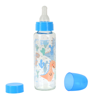 Пляшечка для годування Herevin Mix, блакитна, 250 мл (111826-000) - Pampik