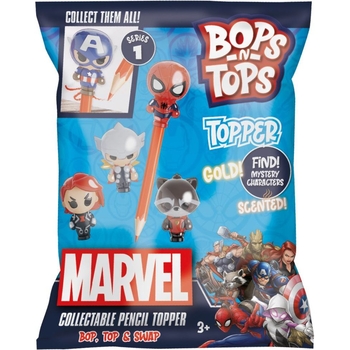 Колекційна фігурка-топер Sambro Bops n Tops Марвел,  в асортименті (MAR-6468-CDU-KV-FO) - Pampik