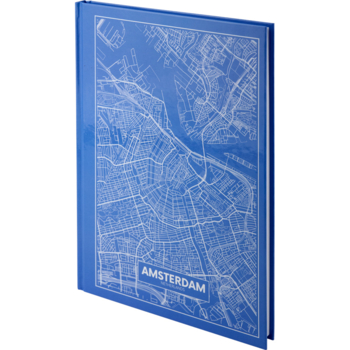 Книга записна Axent Maps Amsterdam, A4, в клітинку, 96 аркушів, блакитний (8422-507-A) - Pampik - 2