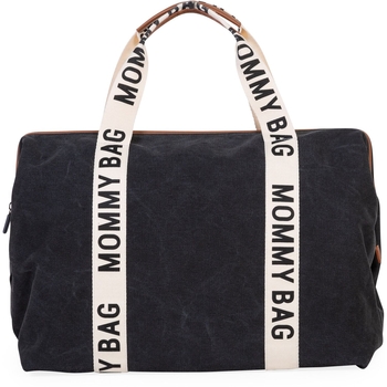 Сумка Childhome Mommy bag Signature - Canvas Black, черный (CWMBBSCBL) - Pampik - 4