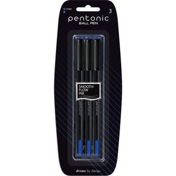 Ручка кулькова Linc Pentonic, 0,7 мм, 3 шт. (412193) - Pampik