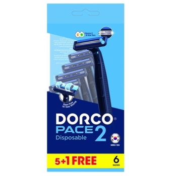 Бритвы одноразовые Dorco Pace2 2 лезвия, 6 шт. - Pampik