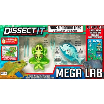 Розвиваючий набір Joker Slimy Lab Анатомія тварин Жабеня та Піранья (38084) - Pampik