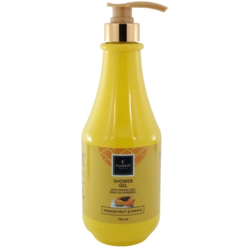 Гель для душа Famirel Маракуйя-Папайя с минералами Мертвого моря, 750 мл - Pampik