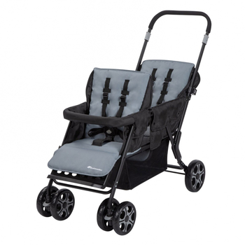 Прогулянкова коляска для двійні Bebe Confort Teamy, Shadow Block, чорна (1151060210) - Pampik - 2