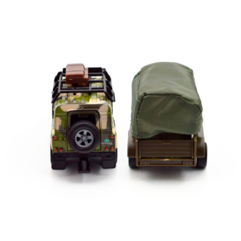 Игровой набор TechnoDrive Land Rover Defender Military с прицепом (520027.270) - Pampik - 4