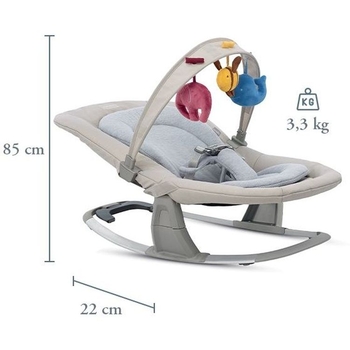 Крісло-шезлонг Inglesina Lounge Pepper-AZ96K9PPR, чорне (90729) - Pampik - 5