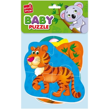 М'які бебі пазли Vladi Toys Малюк зможе Тигреня та друзі, 13 елементів (VT1106-72) - Pampik - 2
