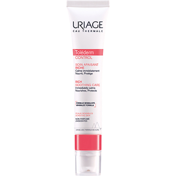 Заспокійливий крем для обличчя Uriage Tolederm Control Rich Soothing Care, 40 мл - Pampik