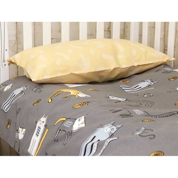 Комплект постільної білизни Руно Киса, бавовна, дитячий (932.115_Киця) - Pampik - 2