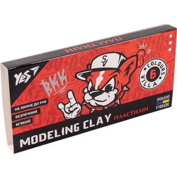 Пластилин Yes Scratch Dog, 6 цветов, 120 г (540604) - Pampik