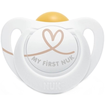 Пустышка латексная Nuk Star, ортодонтическая, 0-6 мес, 1 шт. (3952454) - Pampik