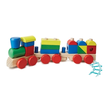 Дерев'яний поїзд з кубиків Melissa&Doug (MD572) - Pampik - 4