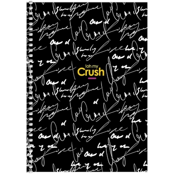 Тетрадь для записей Student А5, в клеточку, спираль, 80л., Подписи (A5-SC-080-6089K) - Pampik