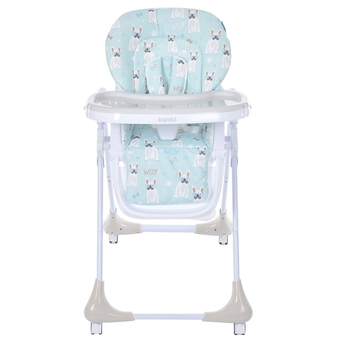 Стульчик для кормления Bambi M 3233 Puppy Boy Beige, бежевый с голубым (25790) - Pampik - 2