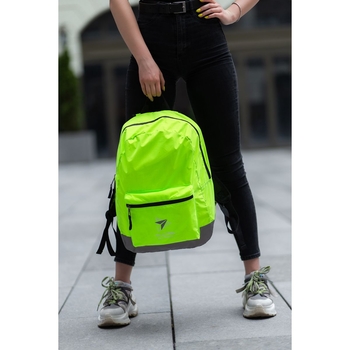 Рюкзак молодіжний Yes R-03 Ray Reflective, серый с желтым (558583) - Pampik - 6