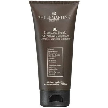 Шампунь для светлых волос Philip Martin's Blu Shampoo Anti Yellowing, 200 мл - Pampik