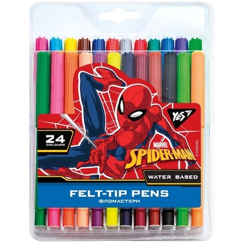 Фломастеры Yes Marvel Spiderman, 24 цвета (650509) - Pampik